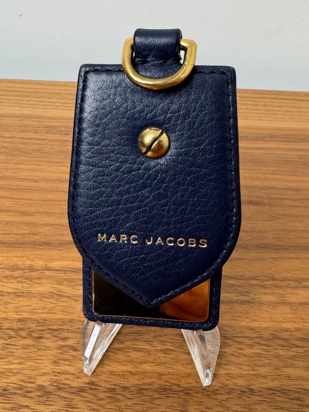 Marc Jacobs Leather Luggage Hang Tag / Mirror Bag Charm